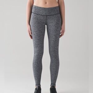 Lululemon Wunder Under Low-Rise Legging - Sz 4 - Heathered Black
